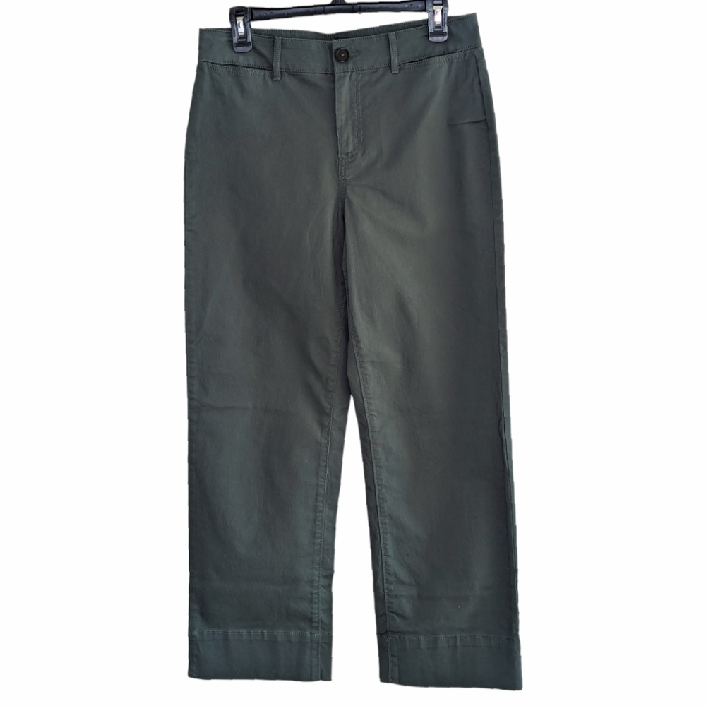 Loft Women's Olive Green Cotton Spandex Pants NWT Size 4